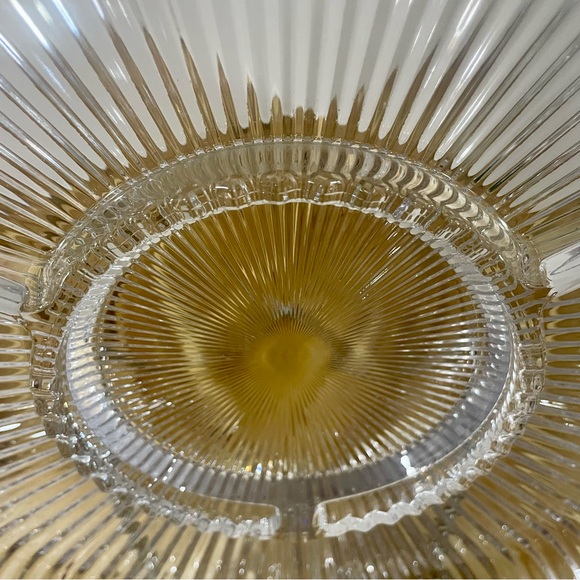 Vintage Mikasa Diamond Fire Round Divided Relish 4 Part Clear Crystal - Picture 9 of 14